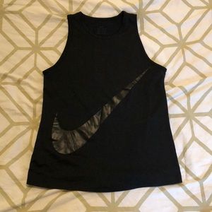 Nike Black Swoosh Athletic Tank